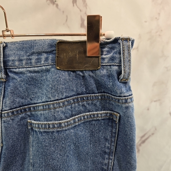 Cabelas Jean Women 8 28 X 29 Flannel Lined Plaid Green High Rise Medium Denim - Picture 12 of 13